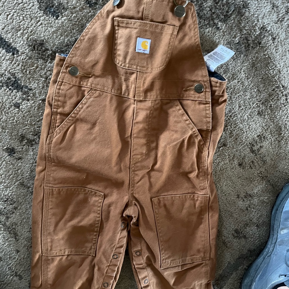 Carhartt Tan Kids Overalls